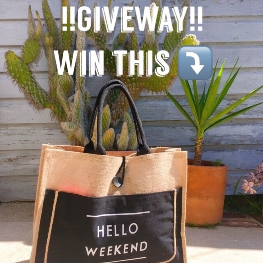 ✨Hello Weekend Large Tote Bag✨ - Picture 1 of 5
